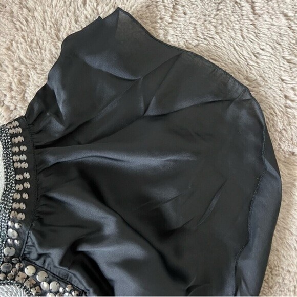 NWT Lucy Paris Flowy Black Flutter Sleeves Boho BlouseTop SZ Medium - Picture 11 of 14